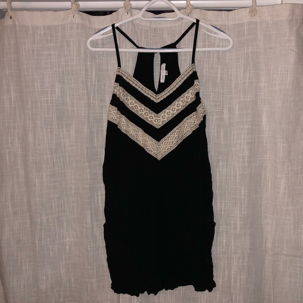 Socialite Black and White Summer Romper